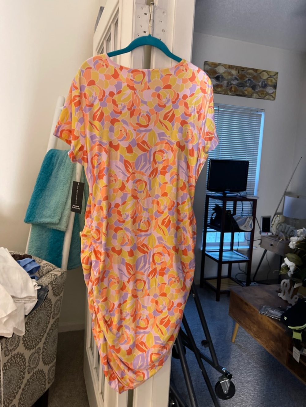 No Boundaries Floral Shift Dress - Pink, Yellow & Orange